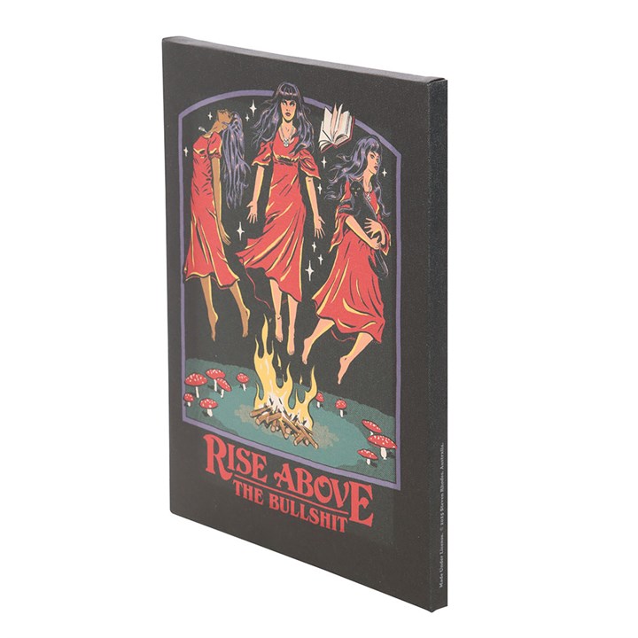 Rise Above the Bullshit Canvas Plaque by Steven Rhodes – 19 x 25 cm