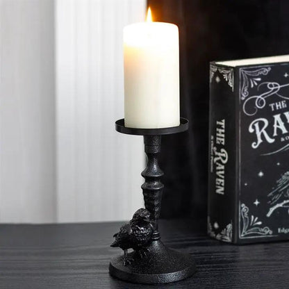 N/A Mystic Raven Pillar Candle Holder -