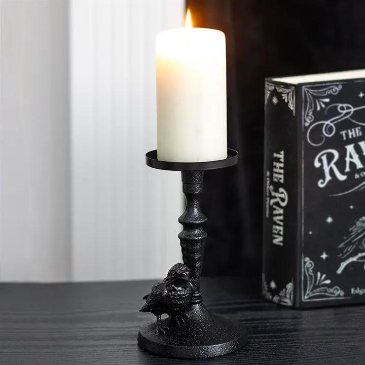 N/A Mystic Raven Pillar Candle Holder -