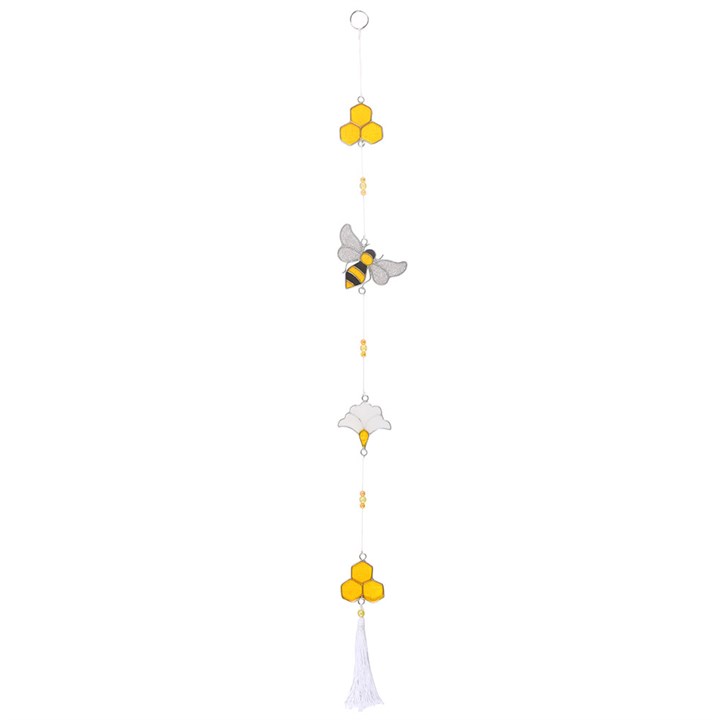 Delightful Bee and Honeycomb Suncatchers - Nature's Charm for Your Home
