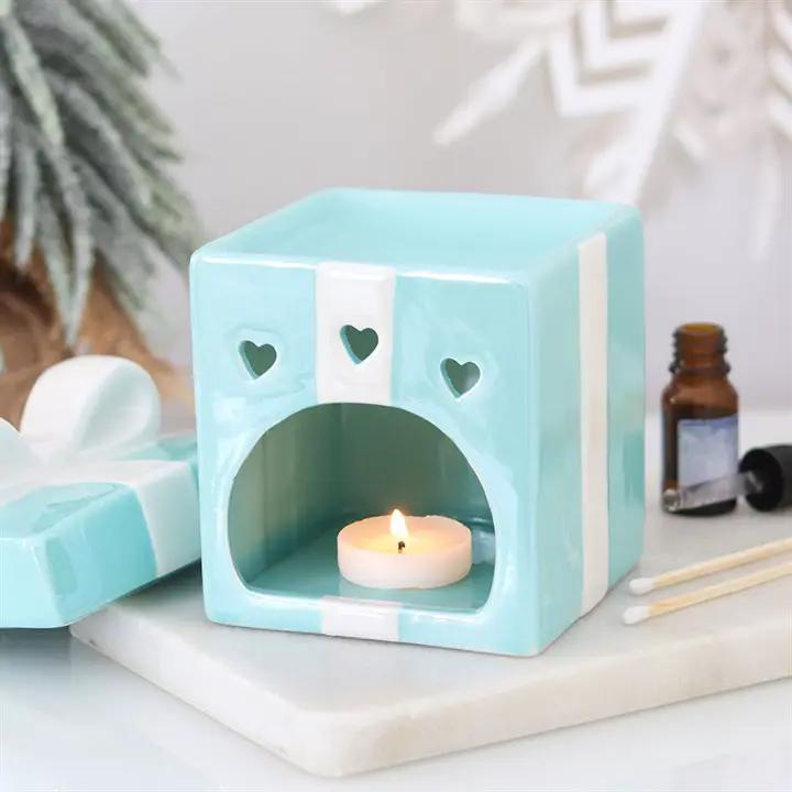 N/A Blue Christmas Present Oil Burner -