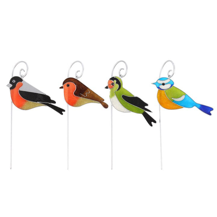 Bring Nature to Life with Our British Garden Bird Suncatcher Stakes - Set of 12