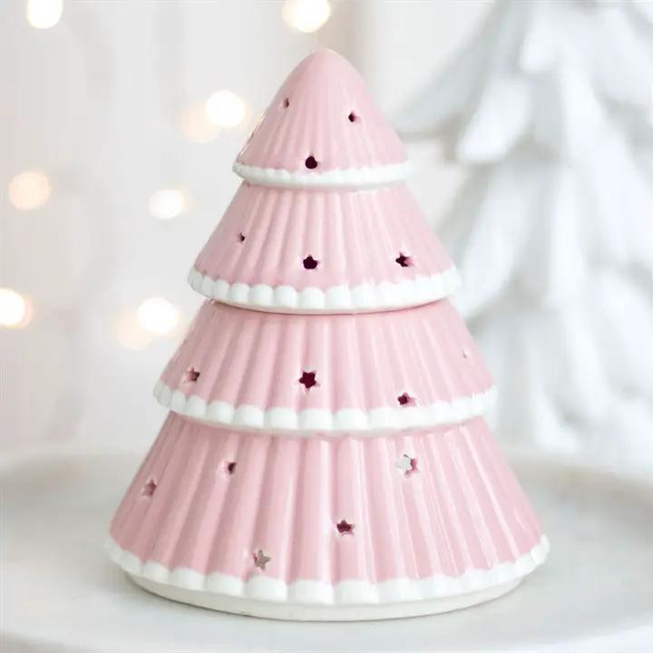N/A Pink Christmas Tree Oil Burner -
