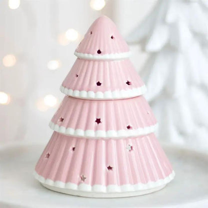 N/A Pink Christmas Tree Oil Burner -