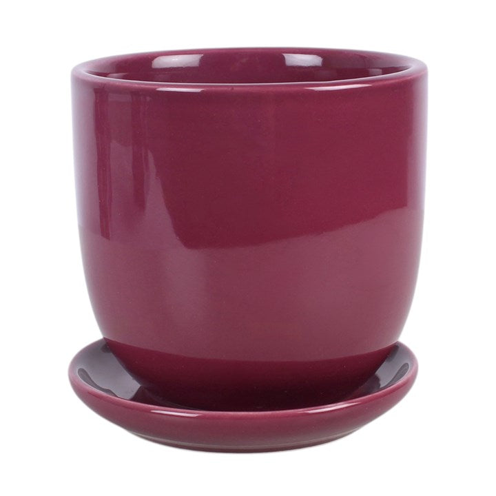 Enchanting Mystical Plant Pot with Saucer - Sacred Heart Design