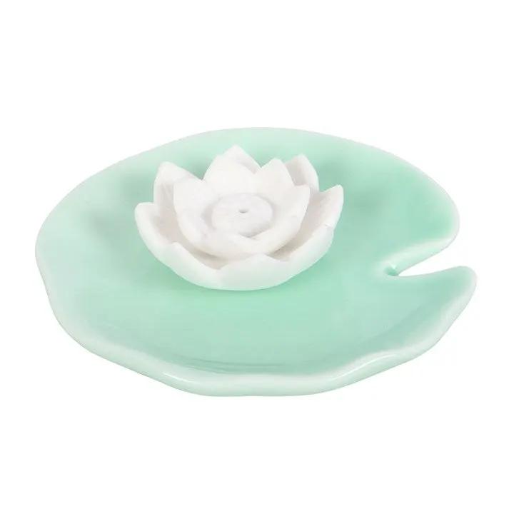 N/A Lotus Flower Incense Stick Holder and Trinket Dish -