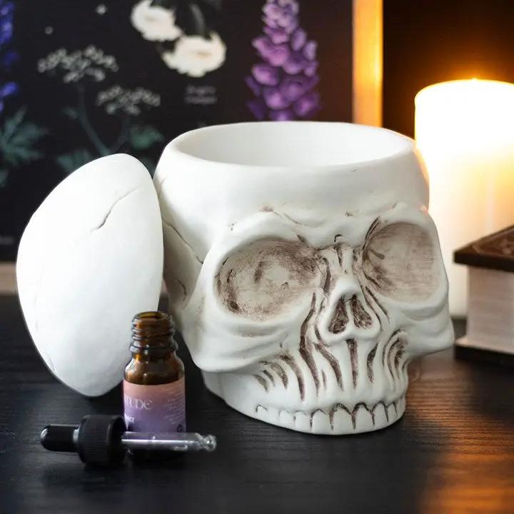 N/A Weathered Skull Oil Burner and Wax Warmer -