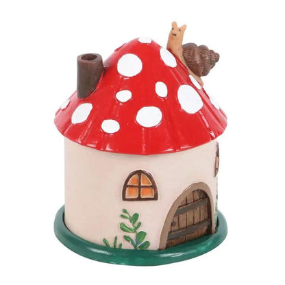 N/A Mushroom House Resin Incense Cone Burner -