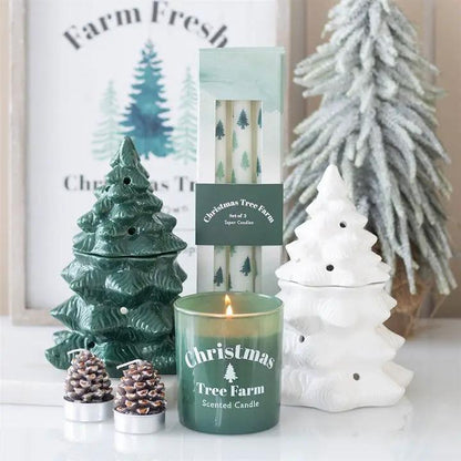 N/A White Fir Tree Oil Burner and Wax Warmer -
