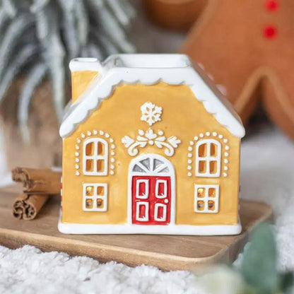 Something Different Candy Cane Gingerbread House Oil Burner And Wax Warmer Festive Aromas With Cozy Glow