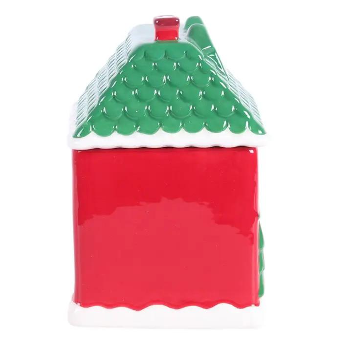 N/A Red Christmas House Oil Burner -