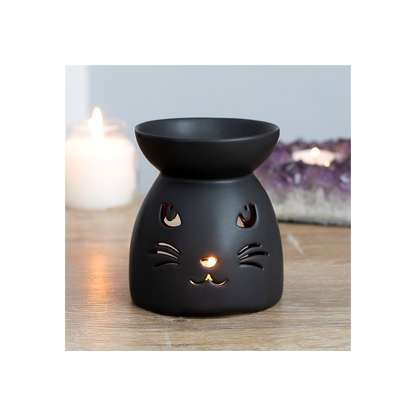 N/A Black Cat Cut Out Oil Burner and Wax Warmer -