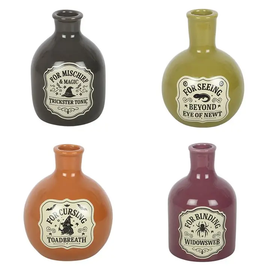 N/A Set of 4 Potion Bottle Vases and Candle Holders -
