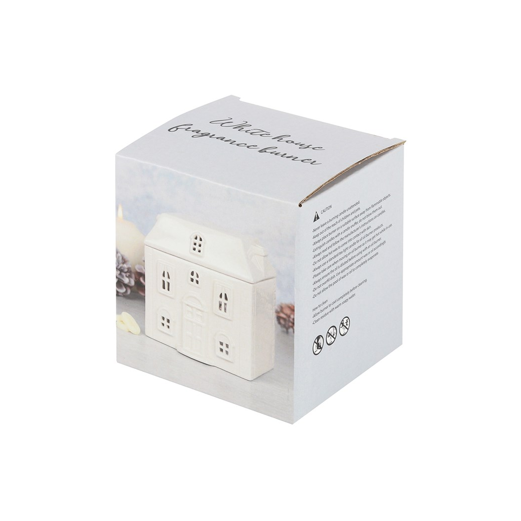 N/A White Ceramic House Oil Burner -