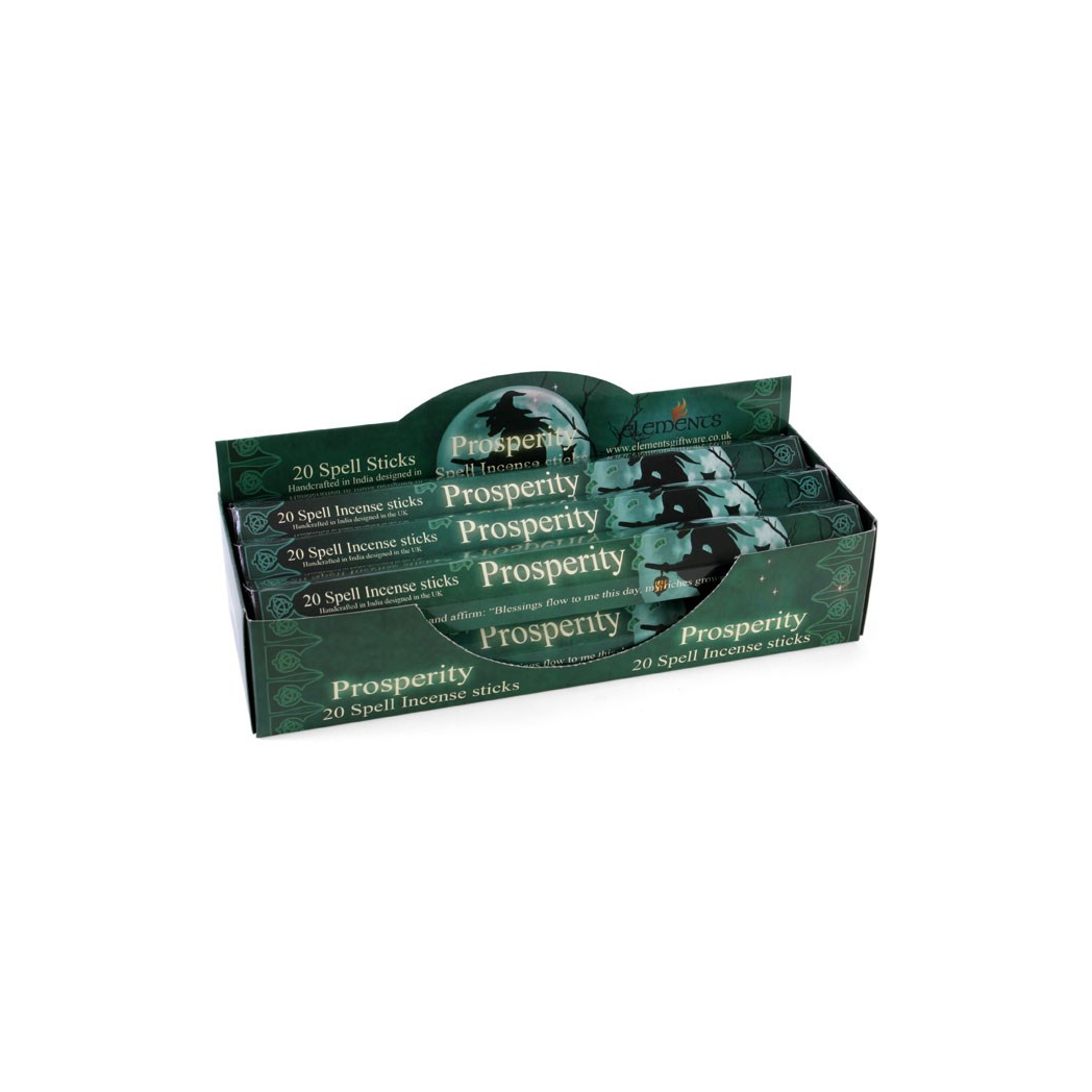 Prosperity Spell Incense Sticks by Lisa Parker – Set of 6 Packs (120 Sticks)
