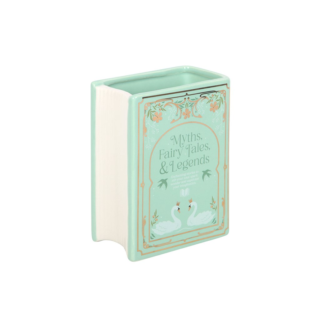 Charming Green Book Shaped Vase to Enrich Your Home Décor