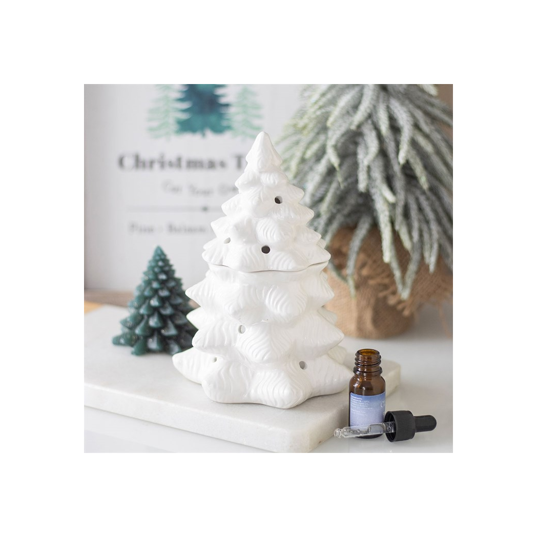 N/A White Fir Tree Oil Burner and Wax Warmer -
