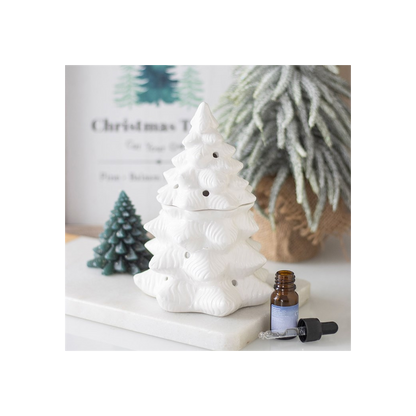 N/A White Fir Tree Oil Burner and Wax Warmer -