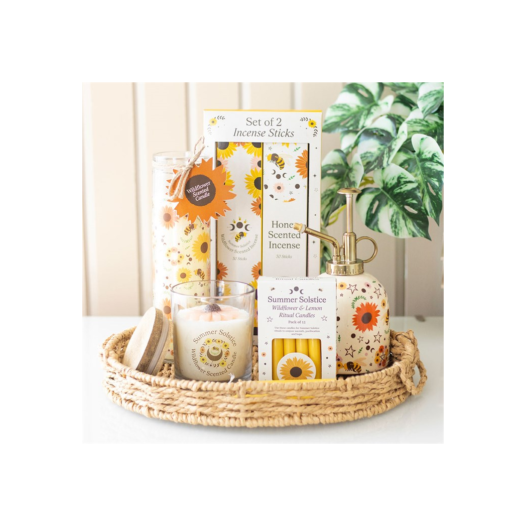Ceramic Plant Mister with Bee & Summer Solstice Print