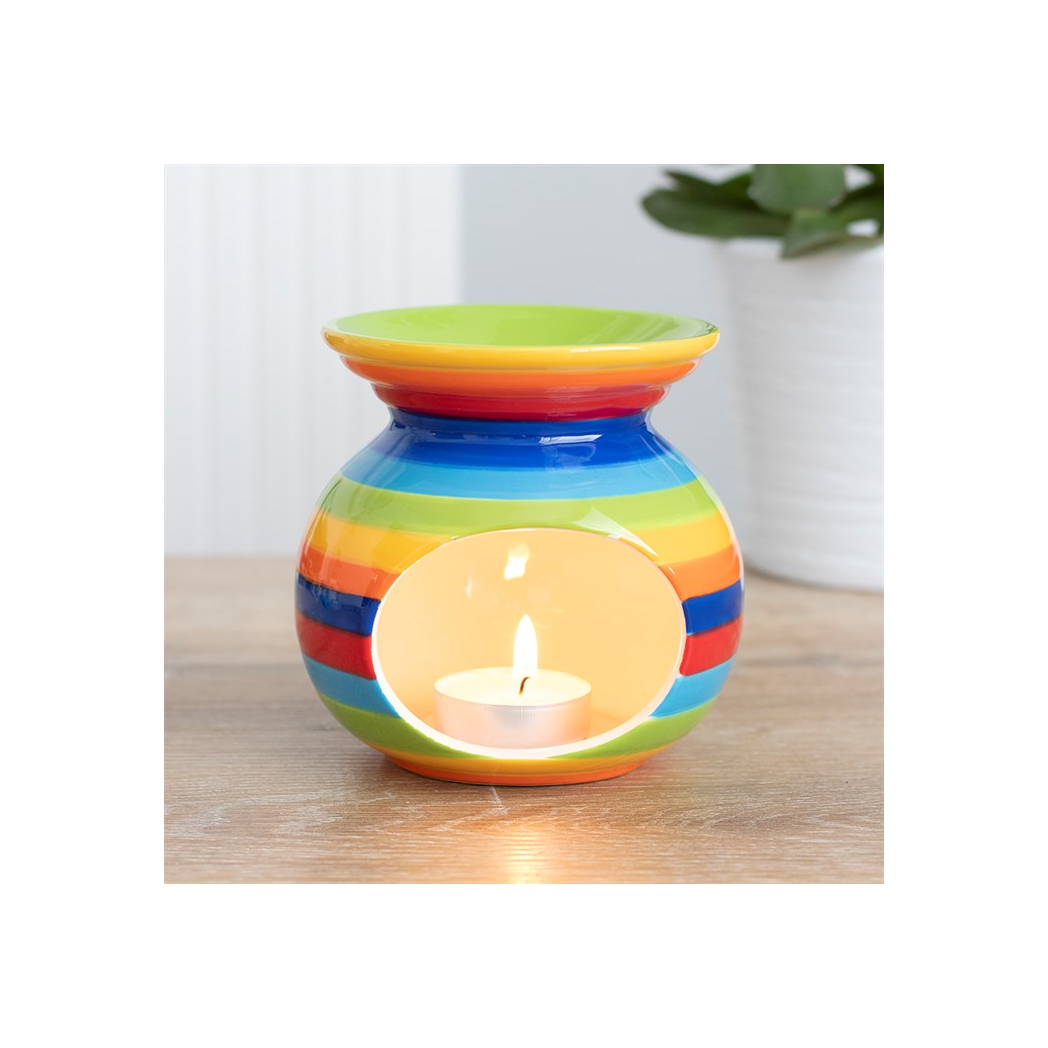 N/A Rainbow Stripe Oil Burner -