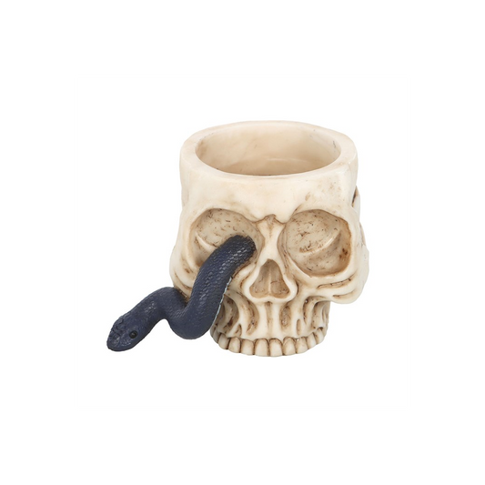 N/A Skull Tealight Holder with Snake -