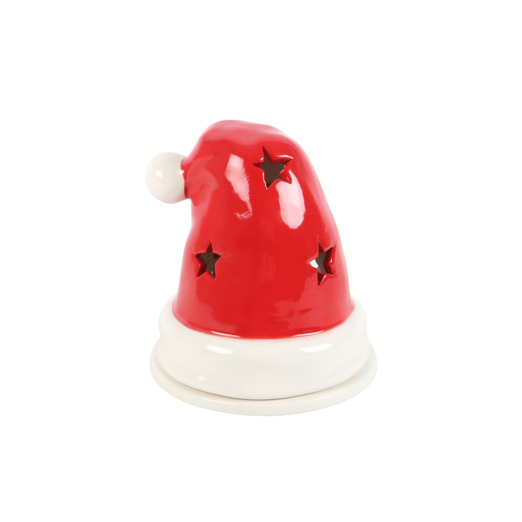 N/A Santa Hat Incense Cone Burner and Tealight Holder -