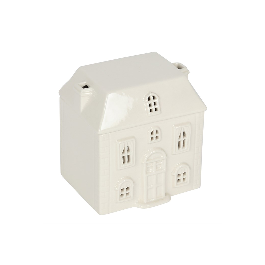 N/A White Ceramic House Oil Burner -