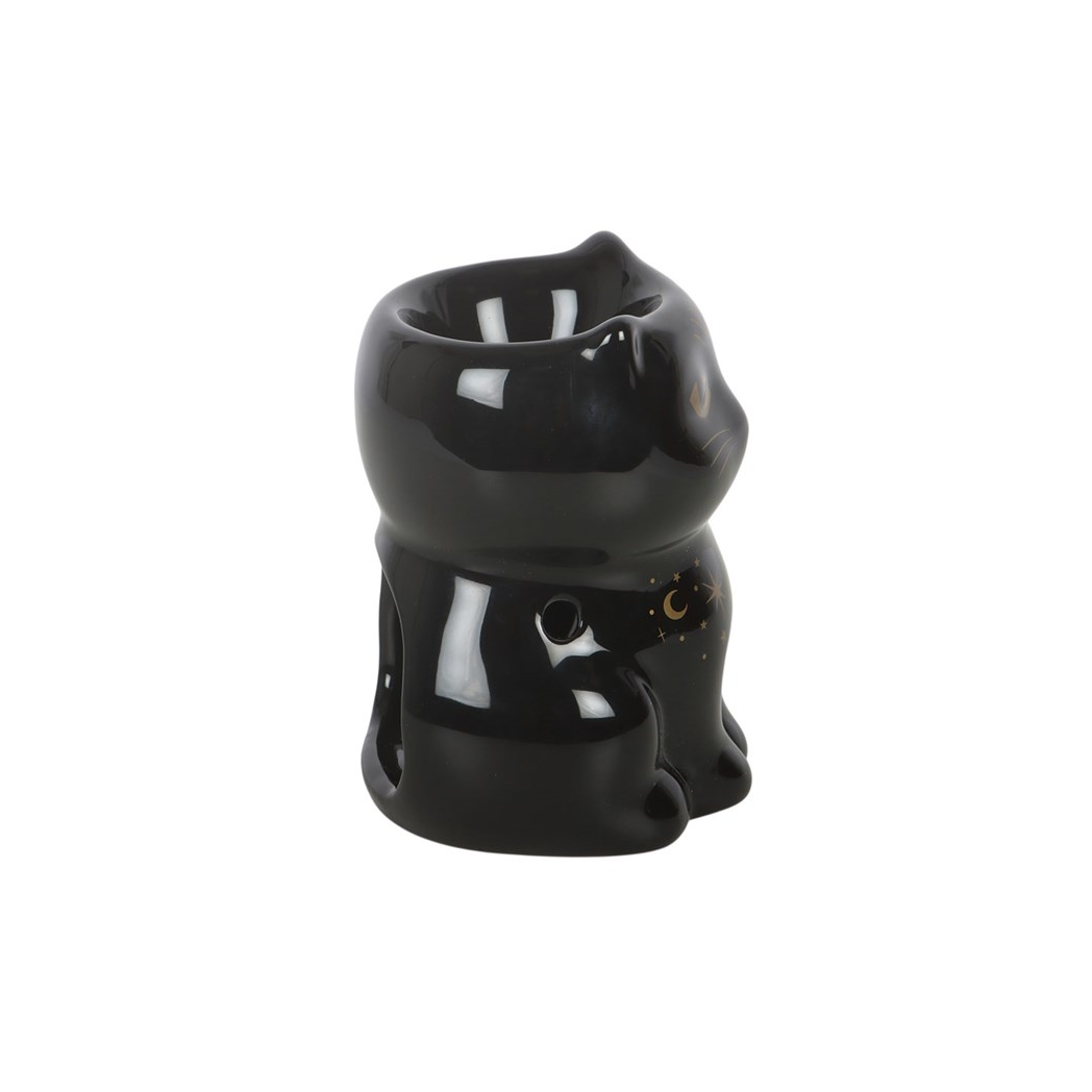 N/A Black Cat Magick Oil Burner -