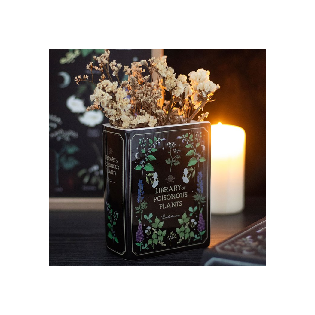 Elegant Book Shaped Vase for a Touch of Dark Charm