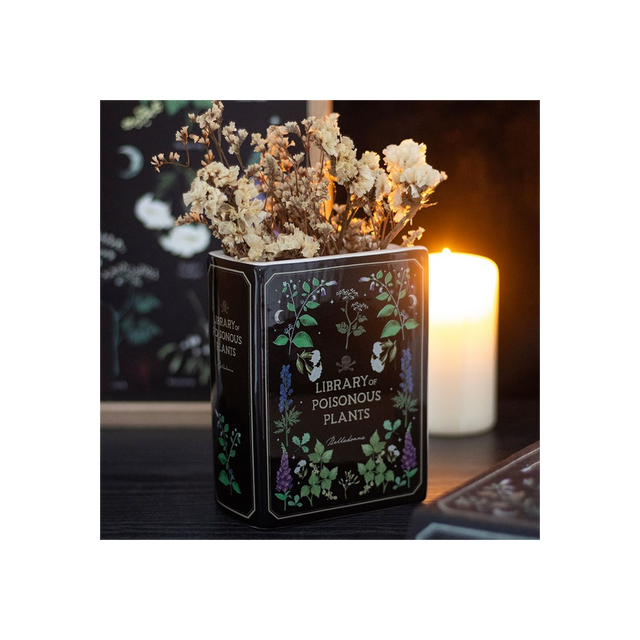 Elegant Book Shaped Vase for a Touch of Dark Charm