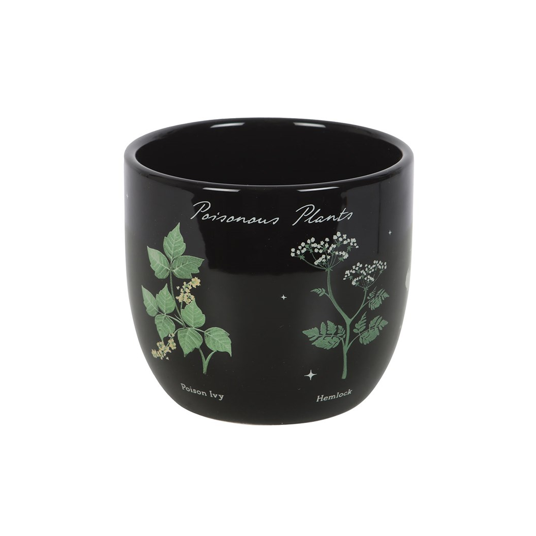 Poisonous Plants Plant Pot – A Darkly Elegant Ceramic Planter
