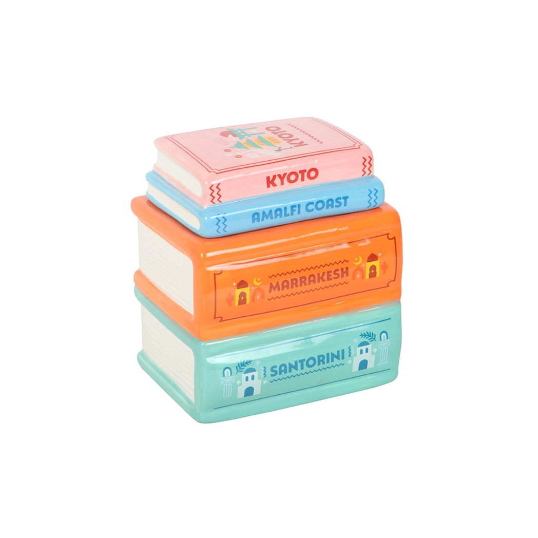 N/A Travel Book Stack Oil Burner and Wax Warmer -