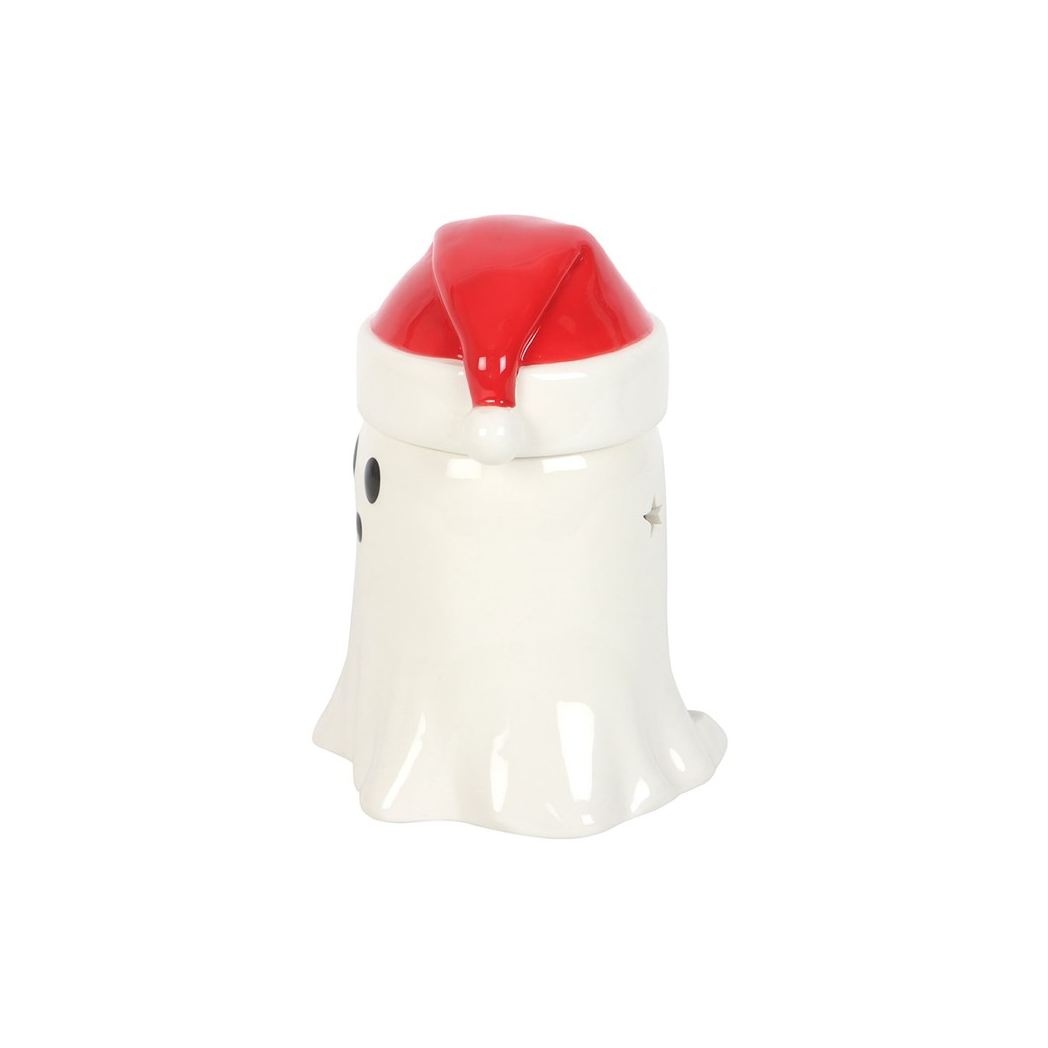 N/A Ghost with Santa Hat Oil Burner and Wax Warmer -