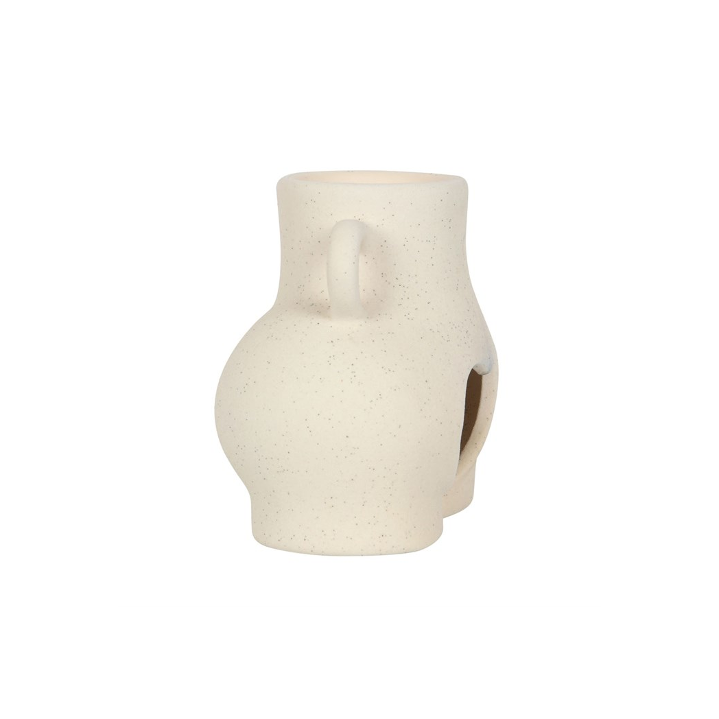 N/A Cream Speckle Bum Oil Burner -