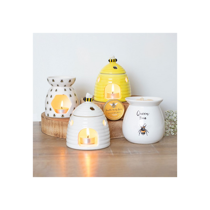 N/A All Over Bee Print Oil Burner -