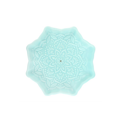 N/A Blue Mandala Incense Stick Holder -