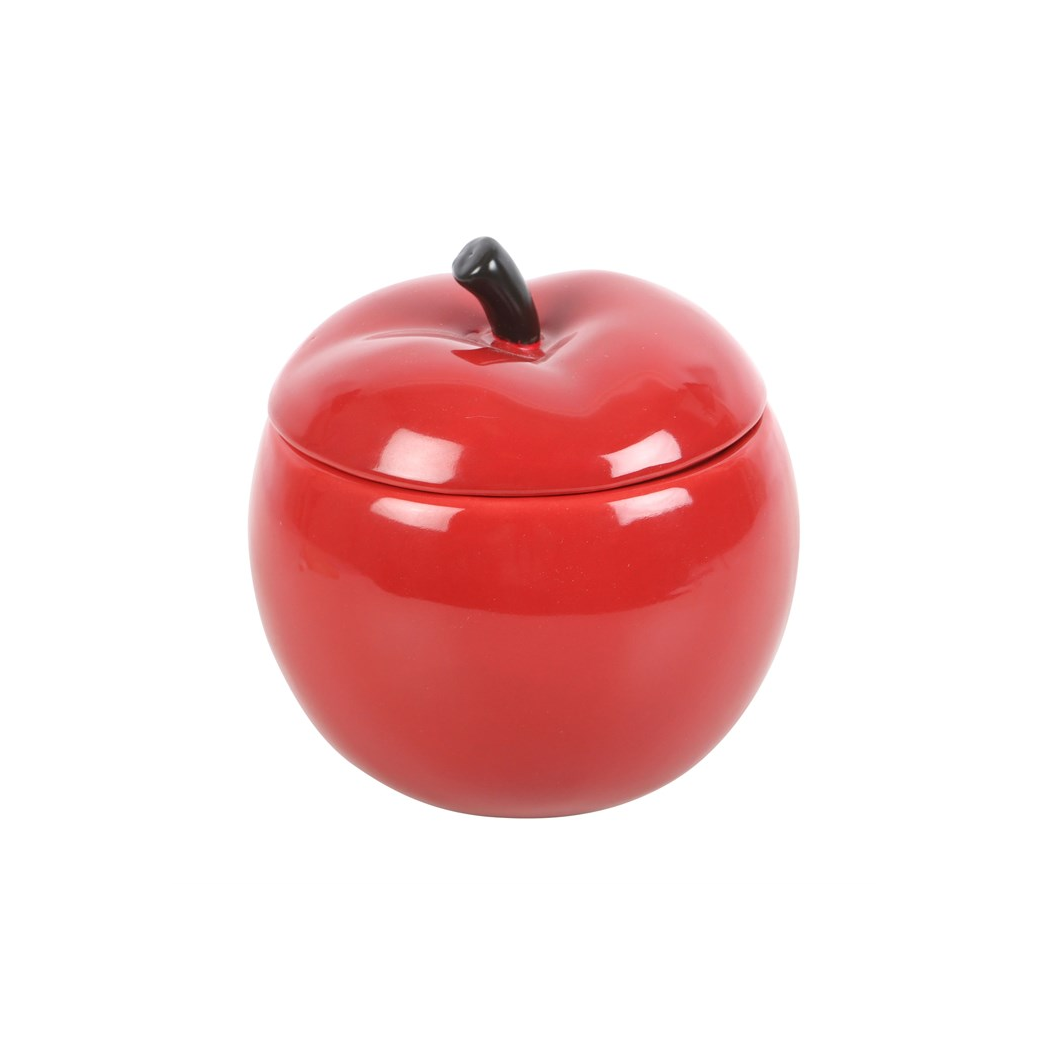 N/A Red Apple Ceramic Oil Burner -