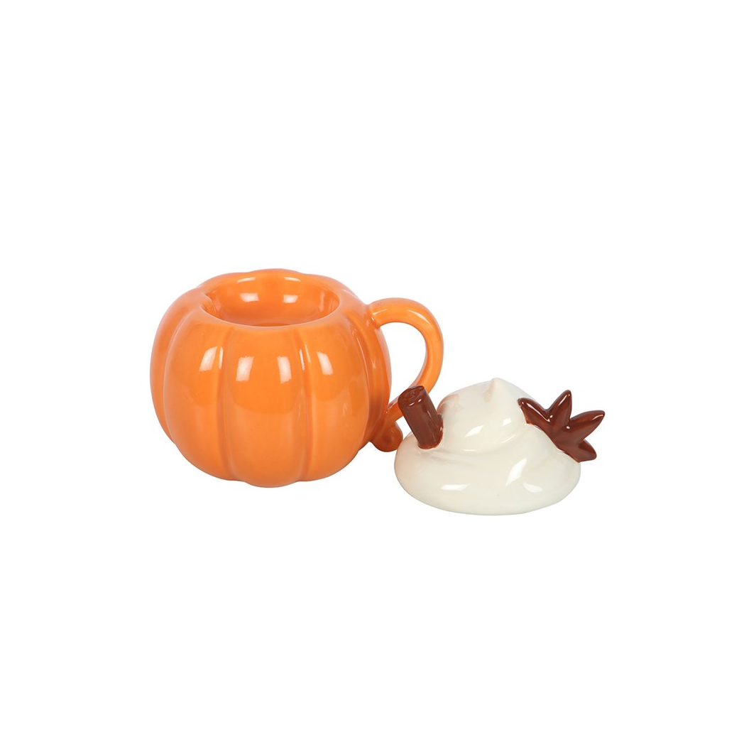 N/A Pumpkin Cream Lidded Oil Burner and Wax Warmer -