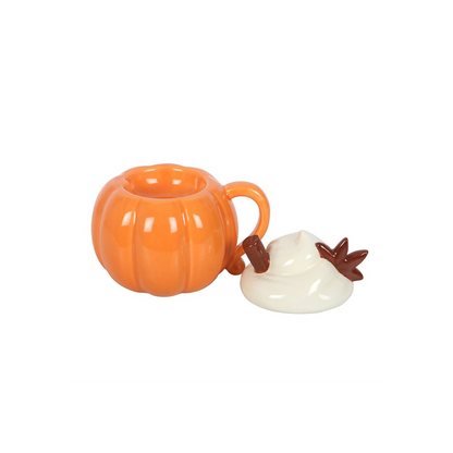 N/A Pumpkin Cream Lidded Oil Burner and Wax Warmer -