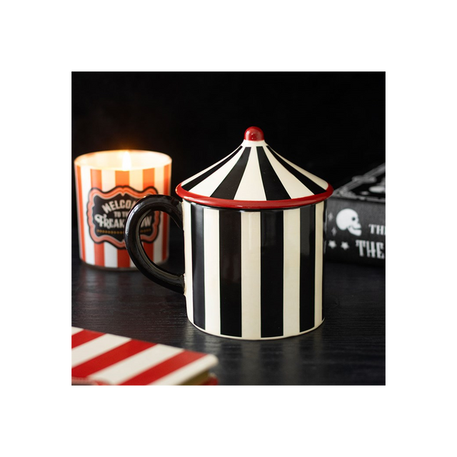 Black Striped Circus Tent Mug