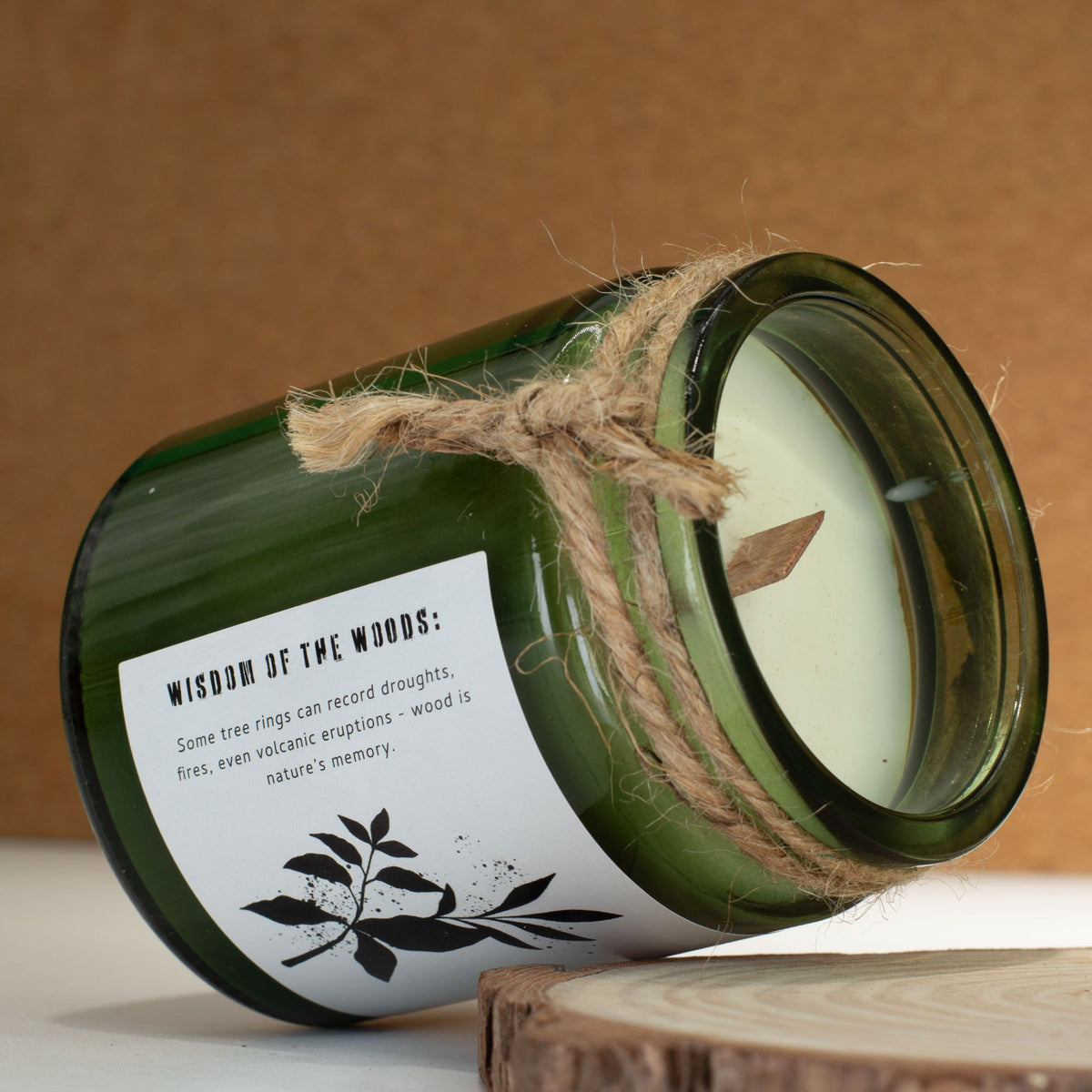 Sage & Mintwood Candle - Grounding Greenman Woodwick Soy Candle
