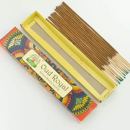 AW Dropship UK Namaste Mandala Masala Incense - Oud Royal - Natural Namaste Masala Incense Sticks