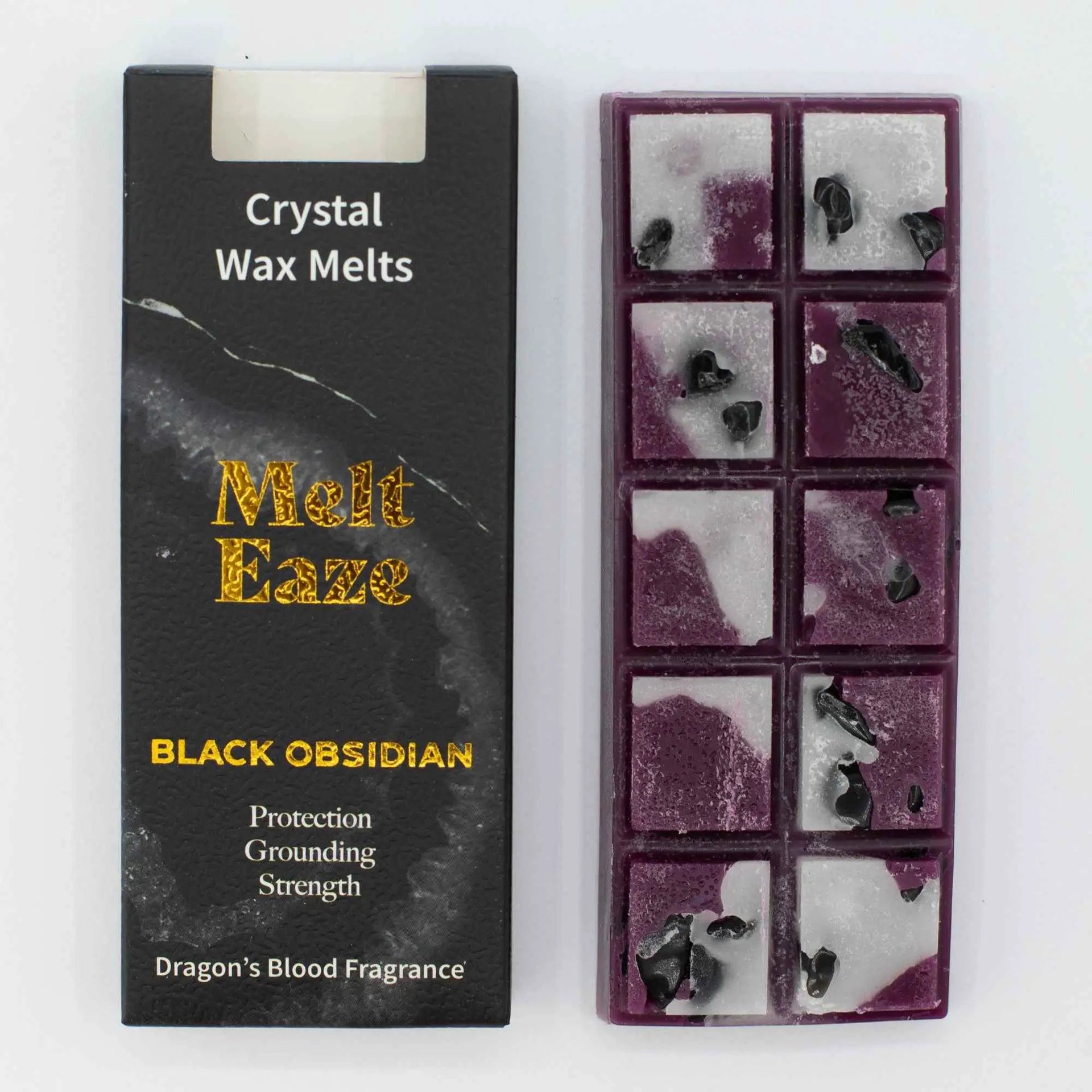 MeltEaze Crystal Wax Melts 50g Obsidian Shield Dragon Blood - Everyday Bargainz