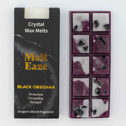 MeltEaze Crystal Wax Melts 50g Obsidian Shield Dragon Blood - Everyday Bargainz