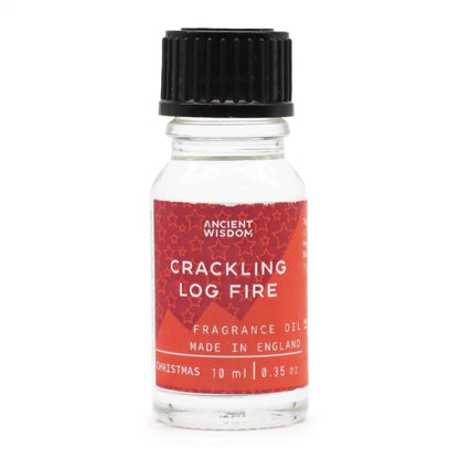 Ancient Wisdom Crackling Log Fire Fragrance Oil 10ml - Everyday Bargainz