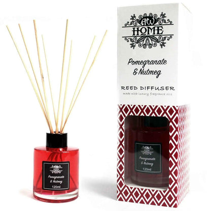 120ml Reed Diffuser Pomegranate Nutmeg for Invigorating Home Fragrance - Everyday Bargainz