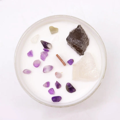 Chakra Crystal Candles - Crown Chakra by AW Dropship UK