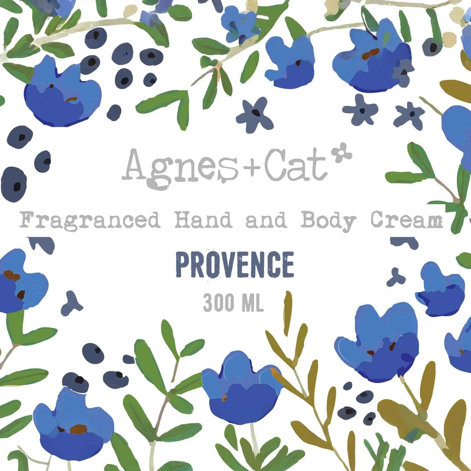 Agnes + Cat Provence Hand & Body Cream - Soft Floral Scent, Everyday Hydration, Fast-Absorbing Formula.