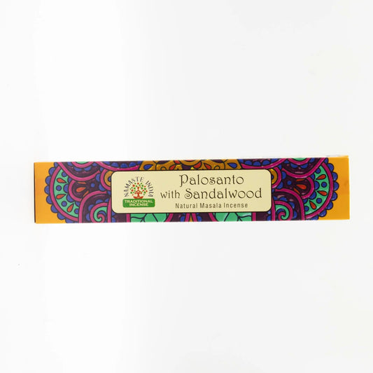 AW Dropship UK Namaste Mandala Masala Incense - Palo Santo with Sandalwood - Natural Namaste Masala Incense Sticks