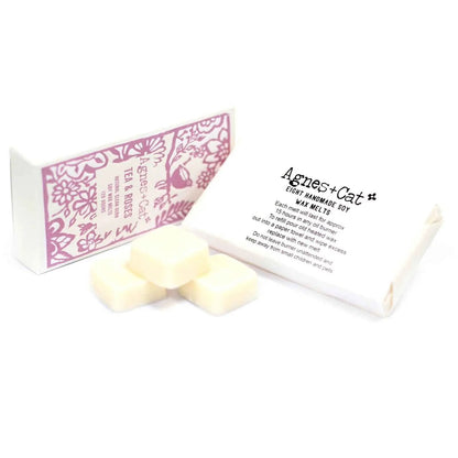 Agnes And Cat Tea And Roses Soy Wax Melts Box Of 8 - Everyday Bargainz
